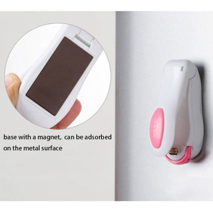 Portable Mini Heat Sealing Machine Impulse Sealer Seal Packing Plastic Bag Sealing Clamp, Random Color Delivery, Heat Sealing