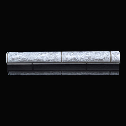 Silver Grey Brick Creative 3D Stone Brick Decoration Wallpaper Stickers Bedroom Living Room Wall Waterproof Wallpaper Roll, Size: 45 x 1000cm, 3D silver grey brick