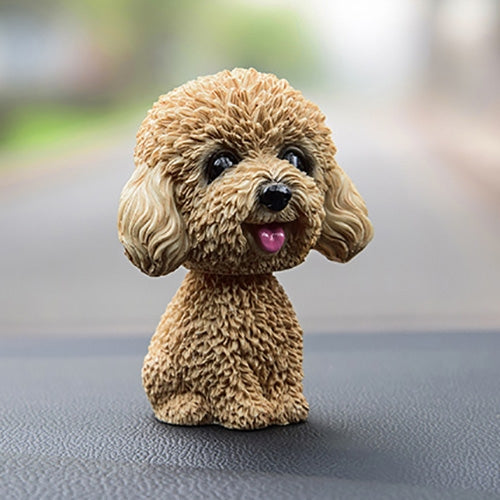 Shaking Head Dog Car Ornaments Resins Lovely Cartoon Dog New Year Gifts with Double-sided Adhesive Tape, Bulldog Cartoon Dog, Husky Dog Cartoon Dog, Corgi Dog Cartoon Dog, White Teddy Cartoon Dog, Brown Teddy Cartoon Dog, Yellow Teddy Cartoon Dog������...