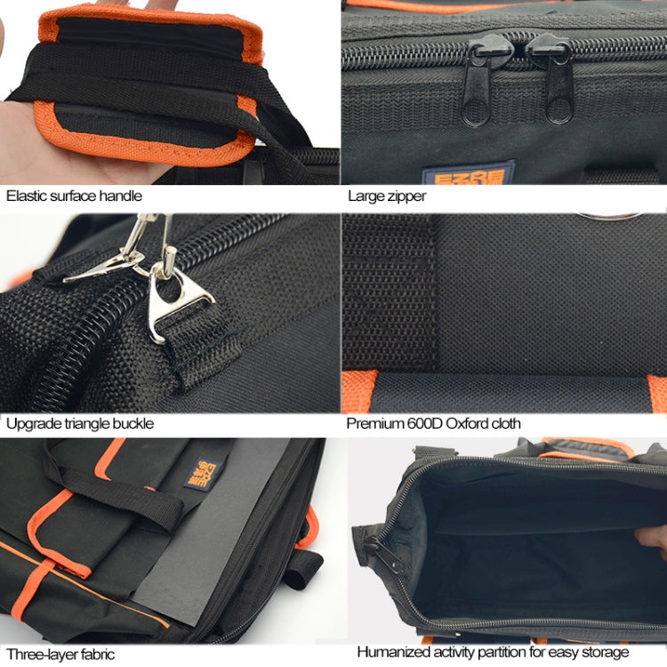 EZRE Multi-function Oxford Cloth Electrician Belt Pouch Maintenance Tools Handbag Shoulder Bag Convenient Tool Bag, Size : 19 inch, Size : 19 inch (EZRE)
