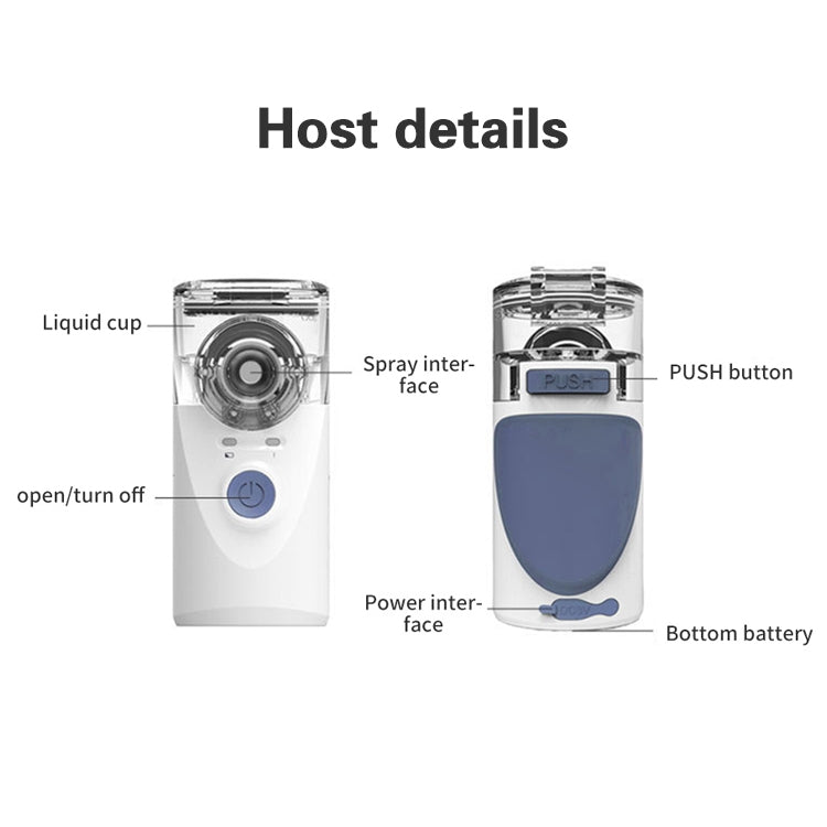Portable Ultrasonic Nebulizer Mini Handheld Inhaler Respirator Health Care Home Machine Atomizer for Children