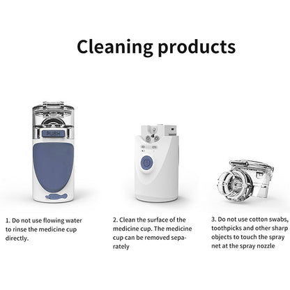 Portable Ultrasonic Nebulizer Mini Handheld Inhaler Respirator Health Care Home Machine Atomizer for Children