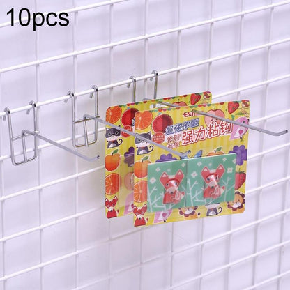 10pcs 3.5mm Supermarket Iron Grid Shelf Hook, Length: 15cm, 3.5mm  15cm