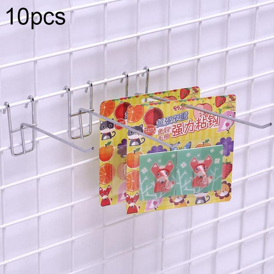 10pcs 3.5mm Supermarket Iron Grid Shelf Hook, Length: 15cm, 3.5mm  15cm
