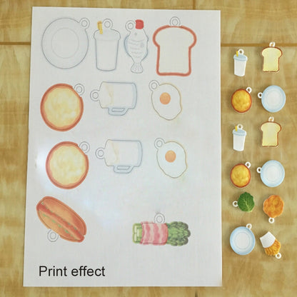 Print Heat Shrink Film DIY Epoxy Print Paper Rubber Stamp Material Print Paper, DIY Heat Shrink Film (Transparent)