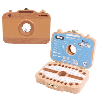 Creative Wooden Children Camera Deciduous Tooth Preservation Box Baby Teeth Tooth House Storage Box, HC2455A, HC2455B, HC2455C, HC2455D