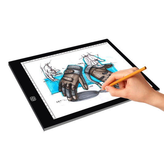 لوحات رسم أكريليك قابلة للتعتيم بثلاثة مستويات سطوع LED مقاس A4 لرسم الأنمي، لوحة رسم، مقاس A4