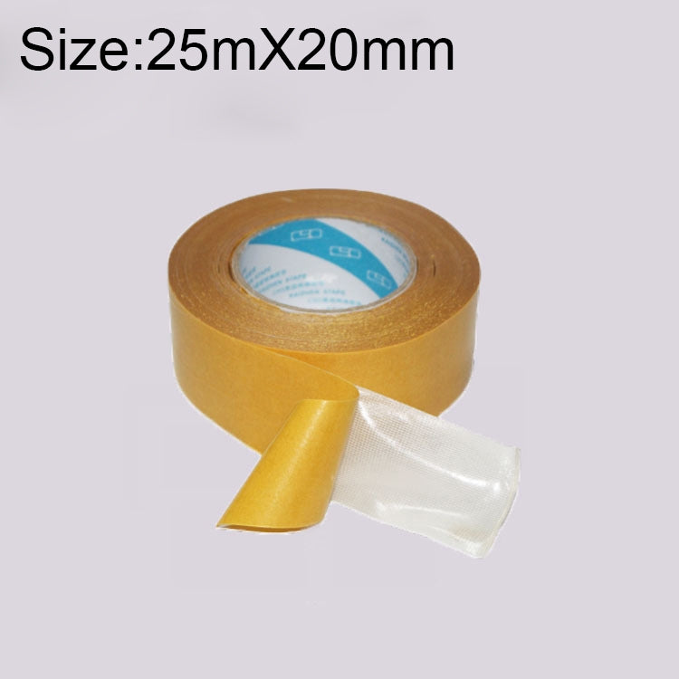 Double-sided Strong Mesh Cloth Base Tape Seamless Wear-resistant Tape , Size: 25m x 20mm, Size: 25m x 20mm