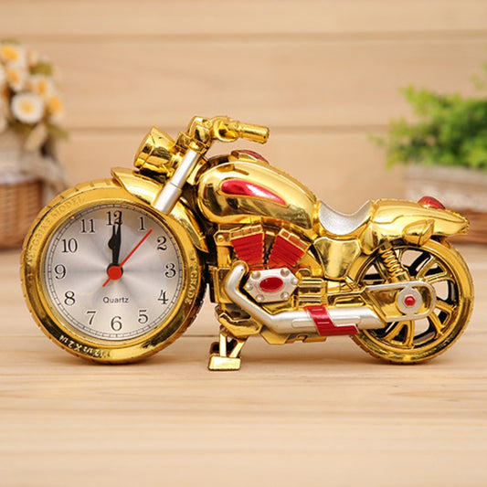 Cartoon Motorcycle Alarm Clock Bedroom Plastic Pointer Alarm Clock, Size: 23*13*6cm