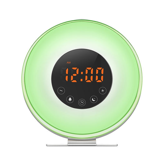 Multi-function Led Touch Intelligent Wake-up Light Alarm Clock with FM Radio, USB