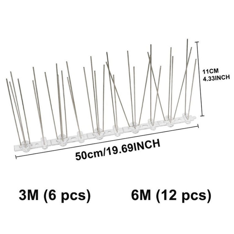 5 PCS / Set Bird Repeller 50cm Stainless Steel Nails Bird Spikes SK411, 5 PCS