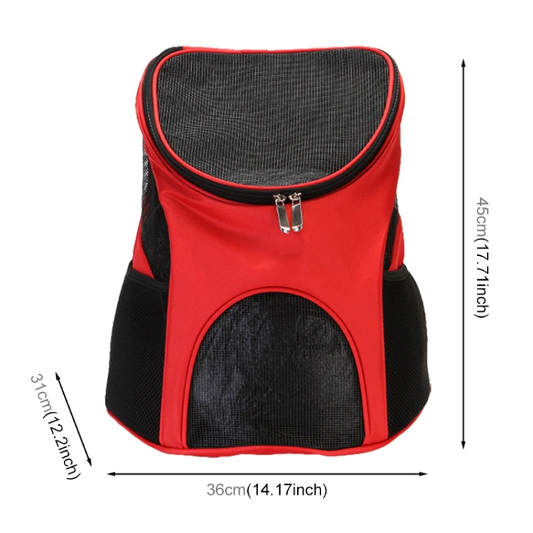 Portable Folding Nylon Breathable Pet Carrier Backpack, Size: 45 x 36 x 31cm, Size: 45 x 36 x 31cm Red, Size: 45 x 36 x 31cm Black, Size: 45 x 36 x 31cm Coffee, Size: 45 x 36 x 31cm Blue