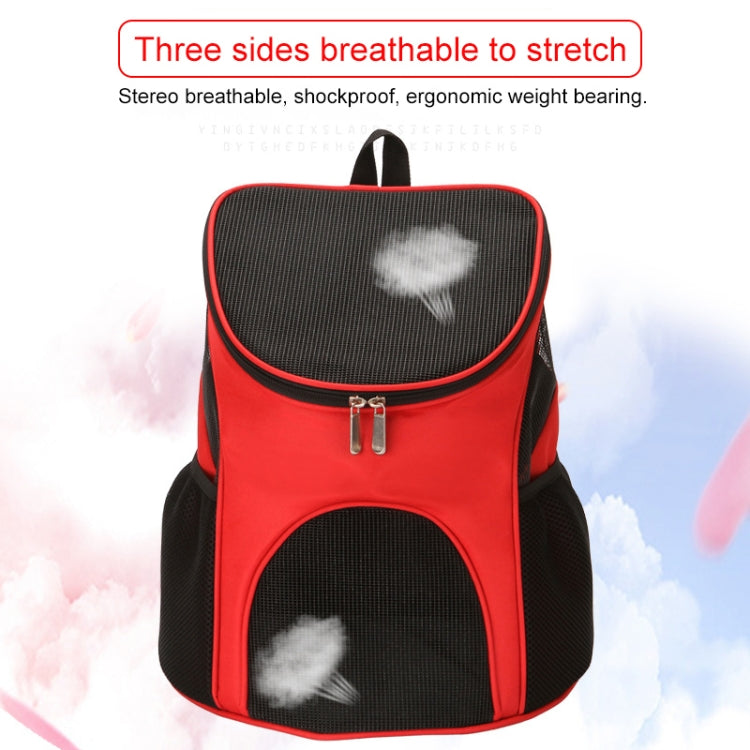Portable Folding Nylon Breathable Pet Carrier Backpack, Size: 45 x 36 x 31cm, Size: 45 x 36 x 31cm Red, Size: 45 x 36 x 31cm Black, Size: 45 x 36 x 31cm Coffee, Size: 45 x 36 x 31cm Blue