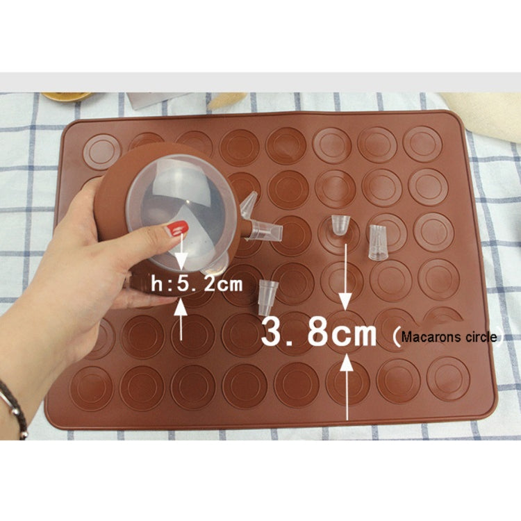 Kitchen Roast Large Size Silicone Pad + Framed Pot + Color Box Baking Macaron Mold Suit, Macaron Mold Suit