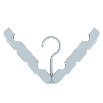 Foldable Clothes Hanger Drying Rack with 4 Hidden Clips for Home / Travel, Random Color Delivery, Foldable Clothes Hanger