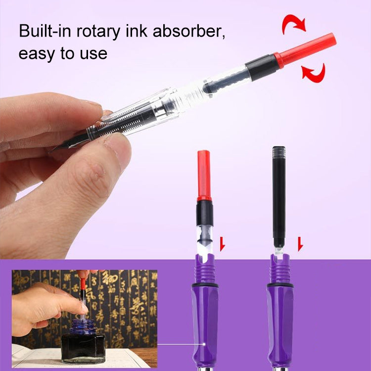 3 PCS School Office Extra Fine Titanium Alloy Nib Transparent Piston Fountain Pen(Black), Random Delivery(0.5mm/0.38mm Nib), HC3328B, HC3328E, HC3328F, HC3328G, HC3328L, HC3328LG, HC3328P, HC3328R, HC3328TE, HC3328TG, HC3328TH, HC3328TL, HC3328TT������...