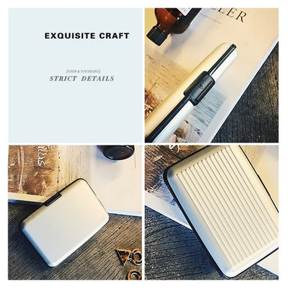 Aluminum Alloy and High Quality ABS Resin Name Card Case Anti-magnetic Bank Card Case, Random Color Delivery