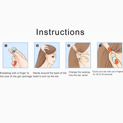 4 PCS / Set Travel Sleep Noise Prevention Earplugs Improve Sleep Hearing Protection, Random Color Delivery