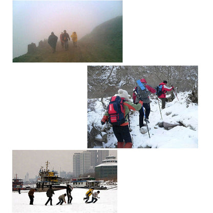 One Pair 19 Teeth Anti-Slip Ice Gripper Hiking Climbing Chain Shoes Covers, Size: M