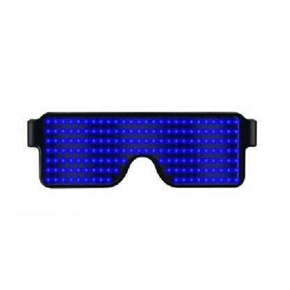نظارات إضاءة LED للنادي الليلي والبار والديسكو والحفلات والمهرجانات مزودة بشحن USB ونظارات فلاش ديناميكية