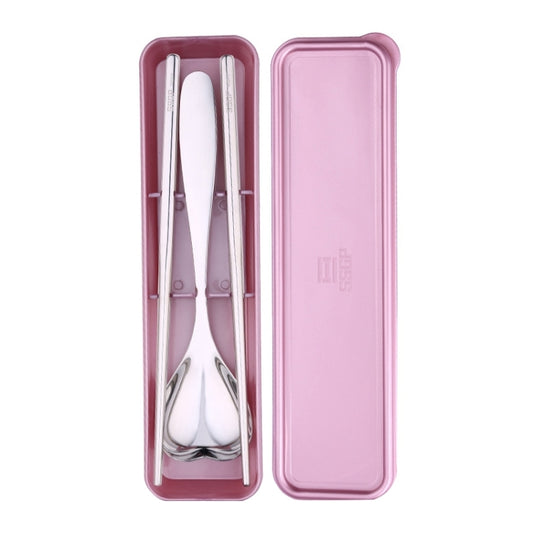 3 in 1 304 Stainless Steel Frosted Portable Outdoor Tableware for Children