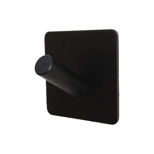 Stainless Steel Black Oblique Hook Bathroom Non-perforated Coat Rack, Black Oblique Hook