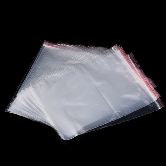 100pcs/pack PE Self Sealing Clear Zip Lock Packaging Bag, 10cm x 15cm, Custom Printing and Size are welcome, 10*15cm