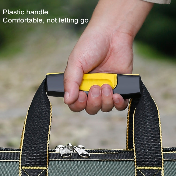 Multi-function Oxford Cloth Cloth Bottom Electrician Belt Pouch Maintenance Tools Handbag Shoulder Bag Convenient Tool Bag, Size : 16 inch, Size : 16 inch