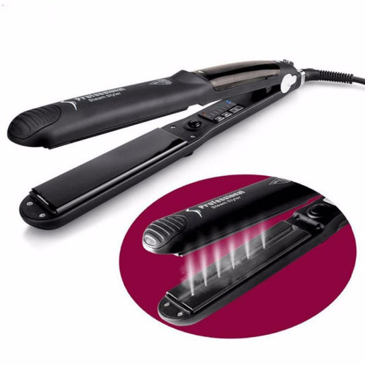 Steam Spray Electric Splint Hair Straightener with Plastic Bottle , EU Plug, EU Plug