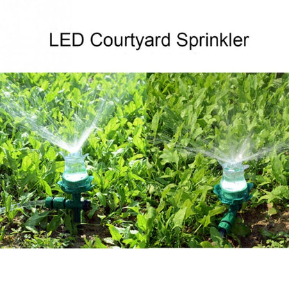 رشاش مياه أوتوماتيكي للحديقة مزود بإضاءة LED، فوهة ري خارجية للحديقة، رشاش مياه LED للحديقة