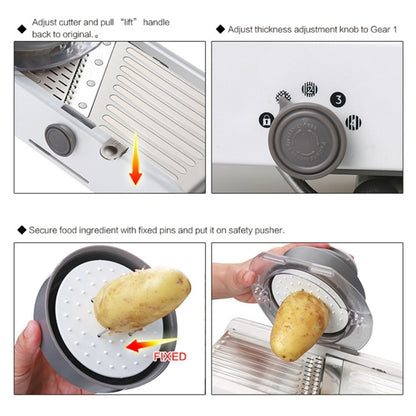 CZ-01 Multifunctional Household Stainless Steel Manual Vegetable Cutting Machine Carrot Potato Grater, CZ-01