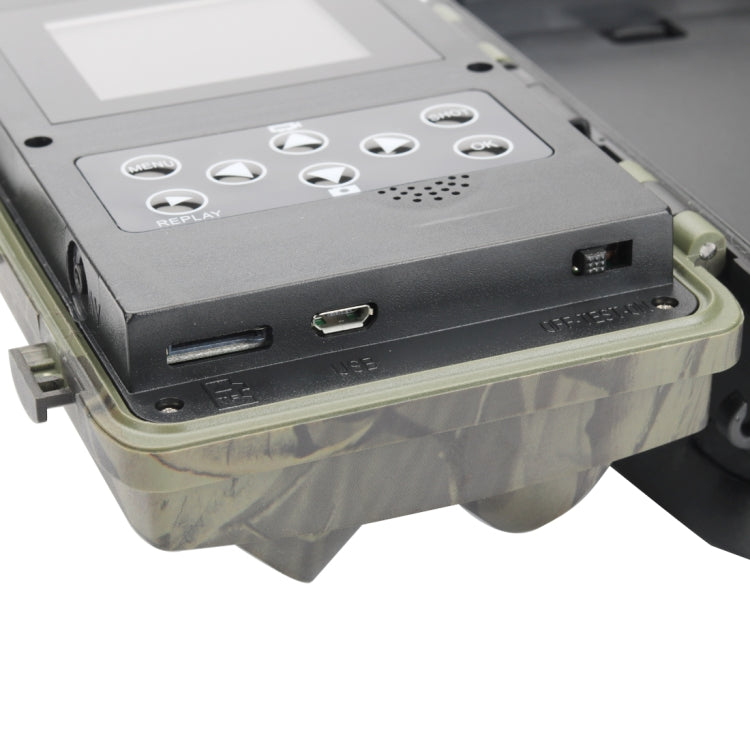 كاميرا مراقبة صيد Suntek HC-800A، شاشة LCD 2.0 بوصة، 8 ميجابكسل، رؤية ليلية بالأشعة تحت الحمراء، مقاومة للماء، زاوية واسعة 120 درجة، HC-800A