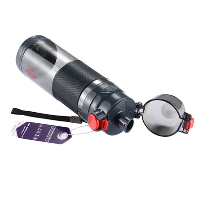 Teloy TNY-9601 650ML Portable Snap Cap Space Cup Bottle, Applicative Water Temperature: ﹣20 ~ 120 Celsius Degrees, TNY-9601 (Dark Grey + Red)