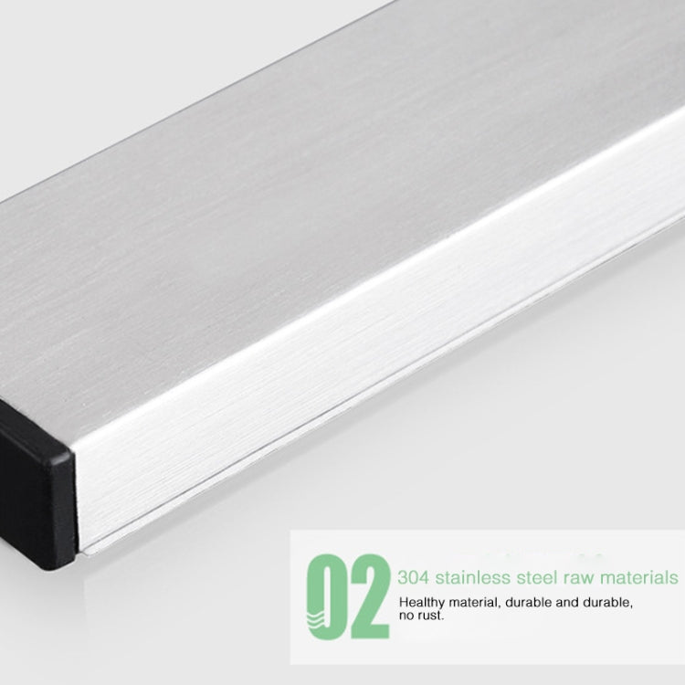 Kitchen Free Punching Wall-mounted 304 Stainless Steel Magnetic Knife Holder, Size:31x4x1.5cm, Size:31x4x1.5cm