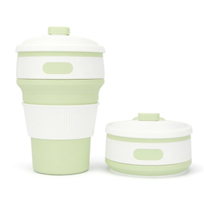 350ml Folding Portable Silicone Coffee Cup Multi-function Travel Cup
