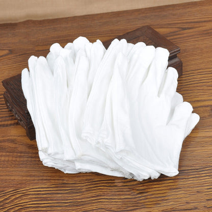 12 Pairs Pure Cotton Working Gloves, Thickened，Size：XL, Thickened，Size：XL