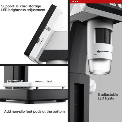 inskam306 1080P 4.3 inch Display Screen HDMI Port HD Digital Microscope, inskam306