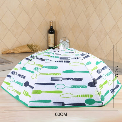 Folding Food Cover Keep Foods Warm Aluminum Foil Cover, Blue Tableware Pattern, Size: 60*60*17cm, Size: 60*60*17cm, Blue