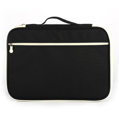 Office Supplies Multi-purpose Zipper Document Folder A4 Storage Bag