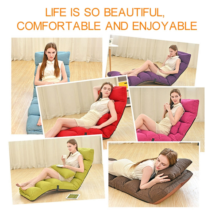 C1 Lazy Couch Tatami Foldable Single Recliner Bay Window Creative Leisure Floor Chair, Size:205x56x20cm, 205x56x20cm (Red), 205x56x20cm (Purple), 205x56x20cm (Lake Blue), 205x56x20cm (Khaki), 205x56x20cm (Green), 205x56x20cm (Dark Coffee)��������������...