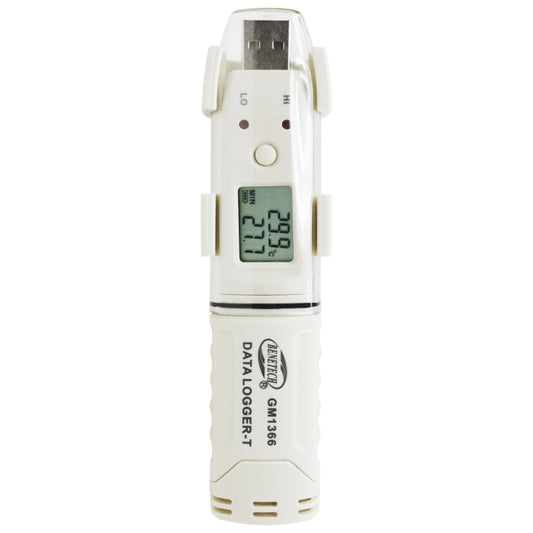 جهاز قياس درجة الحرارة والرطوبة الرقمي USB من بينيتك GM1366 مع منبه، GM1366