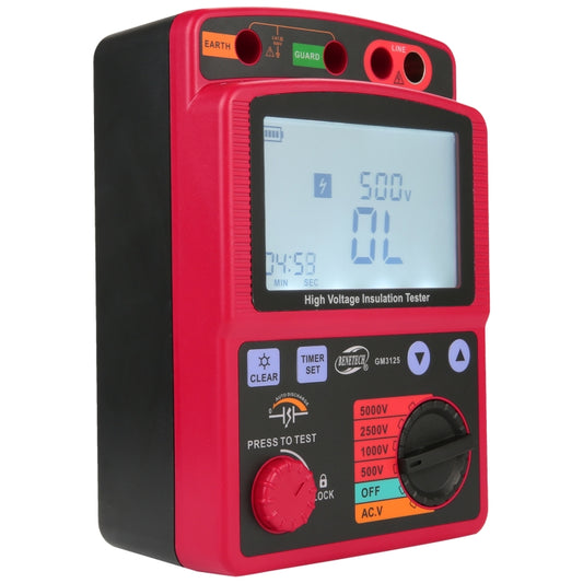 جهاز اختبار مقاومة العزل عالي الجهد BENETECH GM3125، GM3125