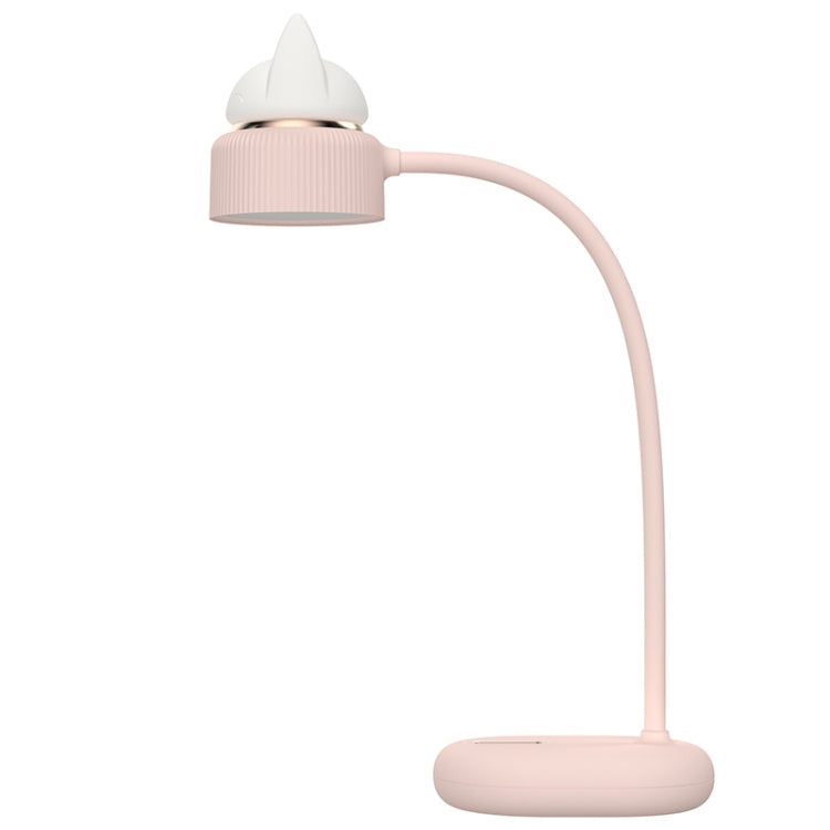 مصباح مكتب ليلي LED بتصميم مصدر ضوء مزدوج على شكل قطة، يدعم 3 مستويات للتحكم في السطوع