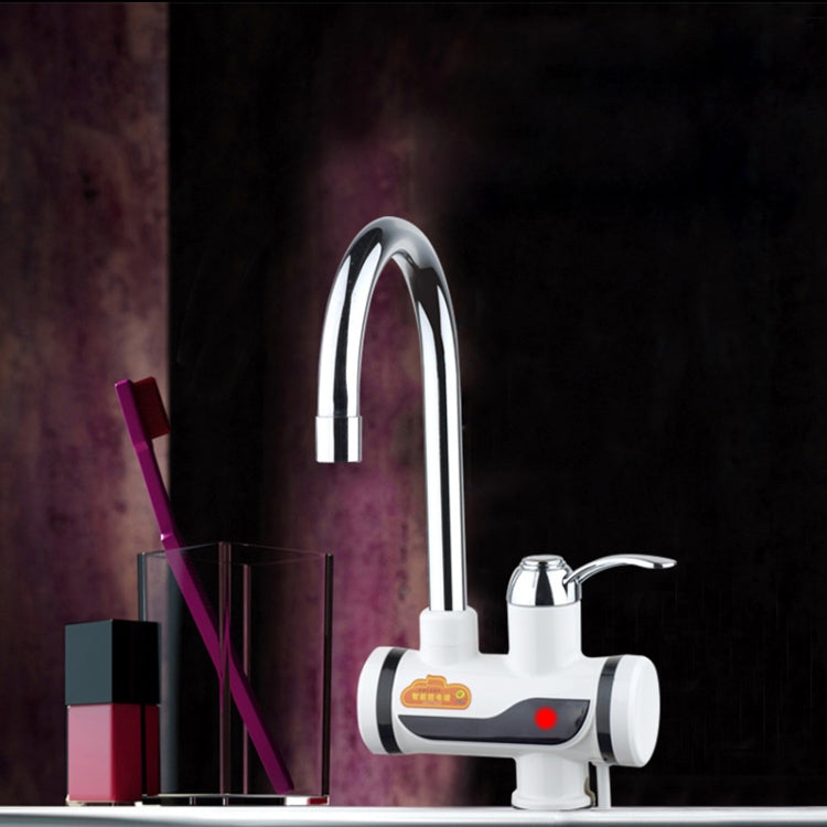 3s Fast Heat Electrothermal Rotatable Faucet Water Tap with Indicator Light, 220V, Size: L, Indicator Light / Size: L