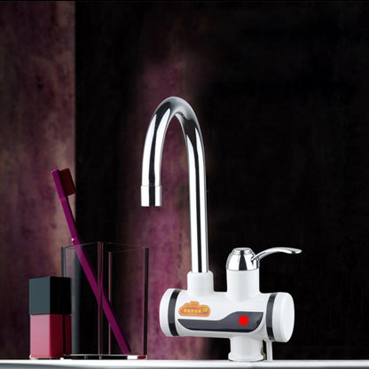 3s Fast Heat Electrothermal Rotatable Faucet Water Tap with Indicator Light, 220V, Size: L, Indicator Light / Size: L