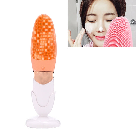 Battery-powered Silicone Acoustic Wave Face Skin Care Electric Facial Cleanser