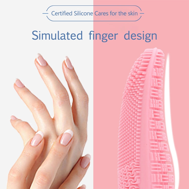 Battery-powered Silicone Acoustic Wave Face Skin Care Electric Facial Cleanser