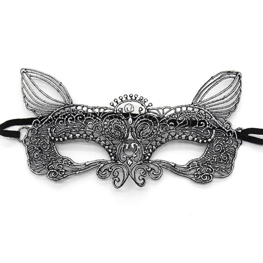 Halloween Masquerade Party Dance Sexy Lady Bronzing Lace Cat King Mask, Bronzing Cat King