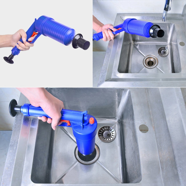 Kitchen Toilet High Pressure Drain Pipes Sinks Air Power Blaster Cleaner Plunger Clog Remover, Pressure Drain Pipes