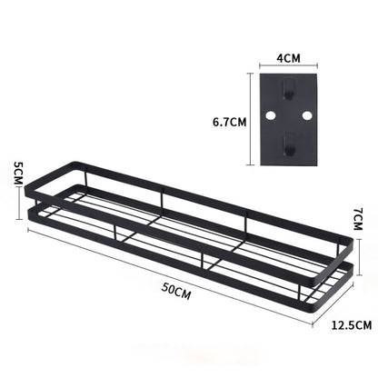 50cm Kitchen Punch-free Wall Mount Seasoning Storage Rack, 50cm